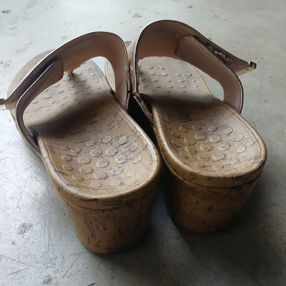 Vionic Thong Wedges, Women's 9, Metallic Pink - Picture 5 of 9